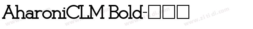 AharoniCLM Bold字体转换